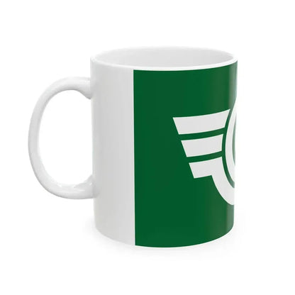 Flag of Hasama Miyagi 1961-2005 (Japan) White Coffee Mug - Go Mug Yourself