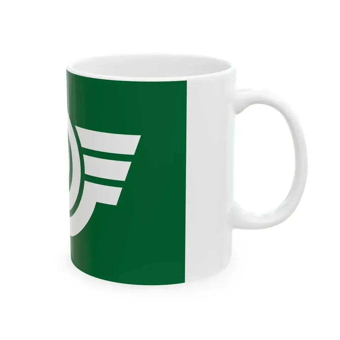 Flag of Hasama Miyagi 1961-2005 (Japan) White Coffee Mug - Go Mug Yourself