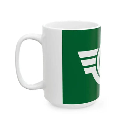 Flag of Hasama Miyagi 1961-2005 (Japan) White Coffee Mug - Go Mug Yourself