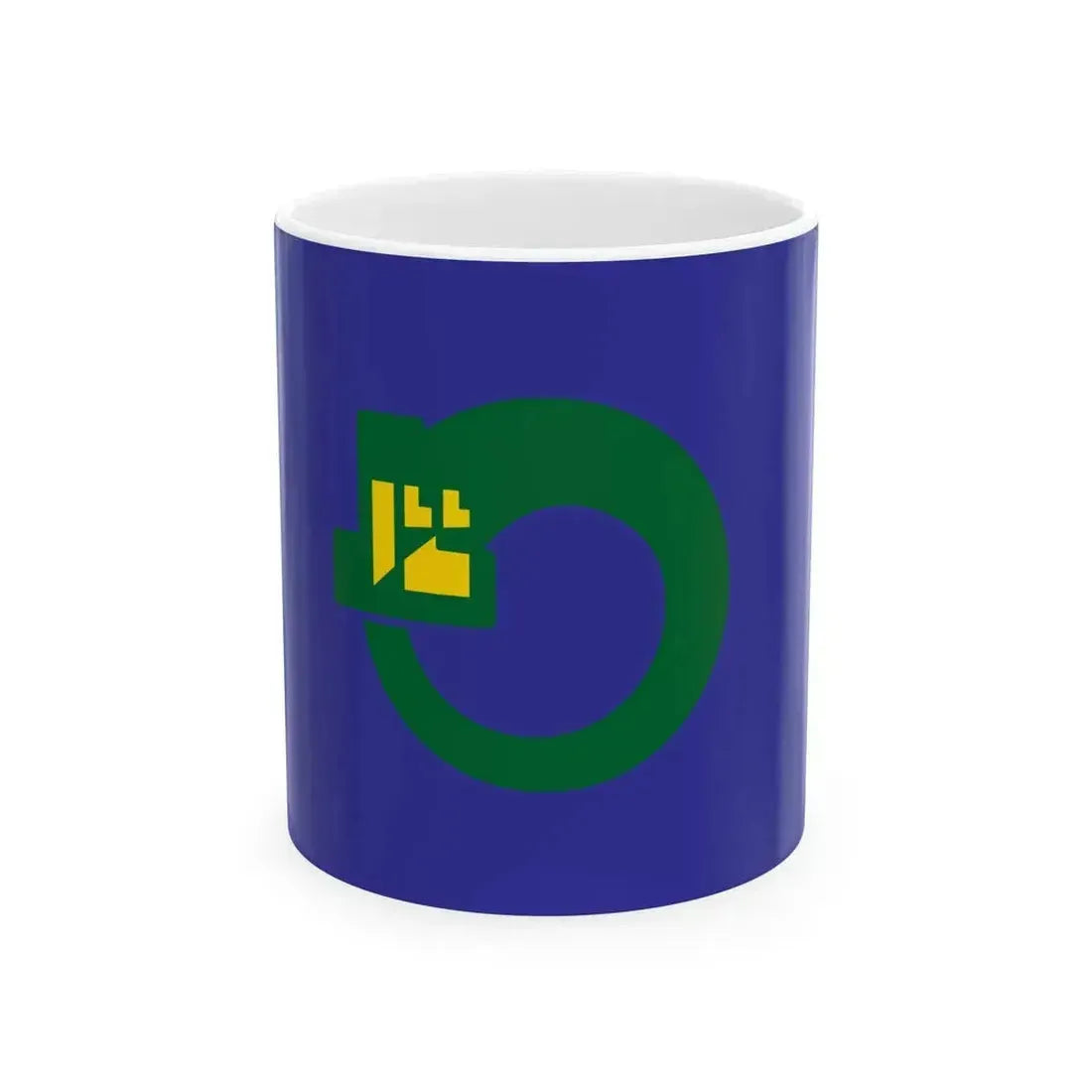 Flag of Hashikami Aomori no text (Japan) White Coffee Mug 11oz - Go Mug Yourself