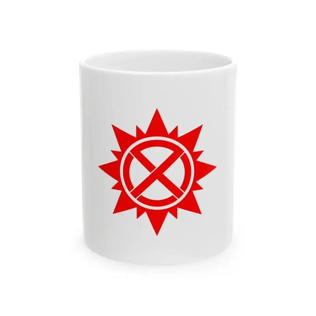 Flag of Hasuda Saitama (Japan) White Coffee Mug 11oz - Go Mug Yourself