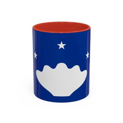 Flag of Hatohobei Palau - Accent Coffee Mug 11oz Red - Go Mug Yourself