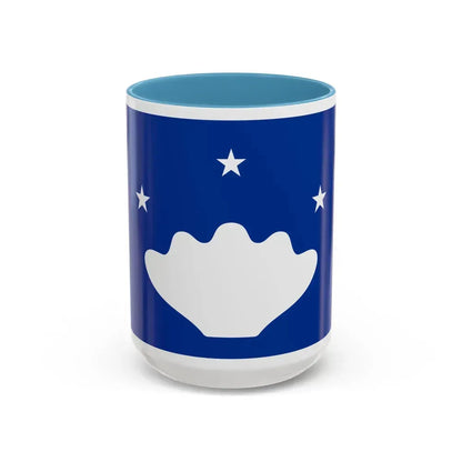 Flag of Hatohobei Palau - Accent Coffee Mug 15oz Light Blue - Go Mug Yourself