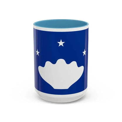 Flag of Hatohobei Palau - Accent Coffee Mug 15oz Light Blue - Go Mug Yourself