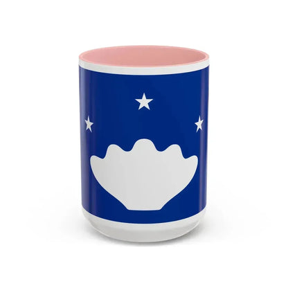 Flag of Hatohobei Palau - Accent Coffee Mug 15oz Pink - Go Mug Yourself