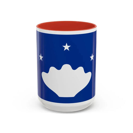 Flag of Hatohobei Palau - Accent Coffee Mug 15oz Red - Go Mug Yourself