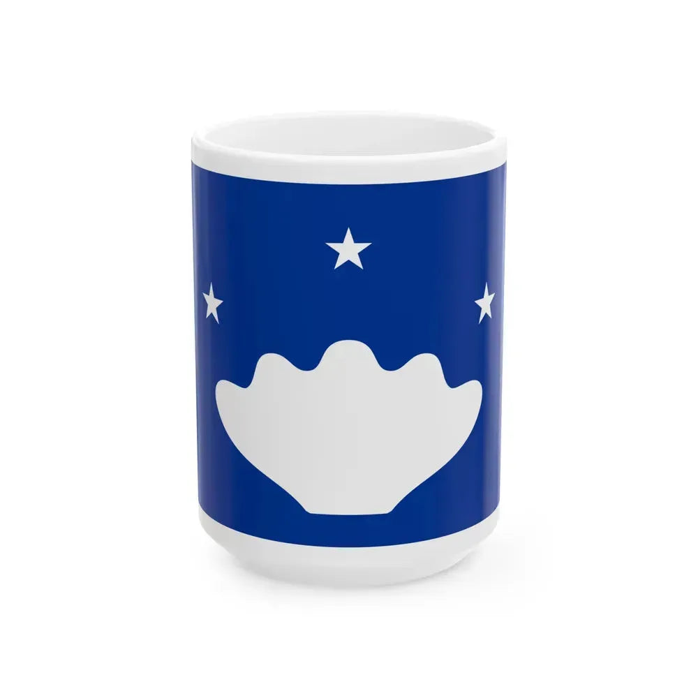Flag of Hatohobei Palau - White Coffee Mug 15oz - Go Mug Yourself