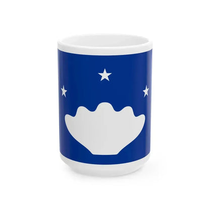 Flag of Hatohobei Palau - White Coffee Mug 15oz - Go Mug Yourself