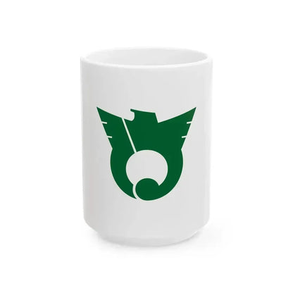 Flag of Hatoyama Saitama (Japan) White Coffee Mug 15oz - Go Mug Yourself