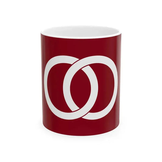 Flag of Hatta Yamanashi 1966-2003 (Japan) White Coffee Mug 11oz - Go Mug Yourself