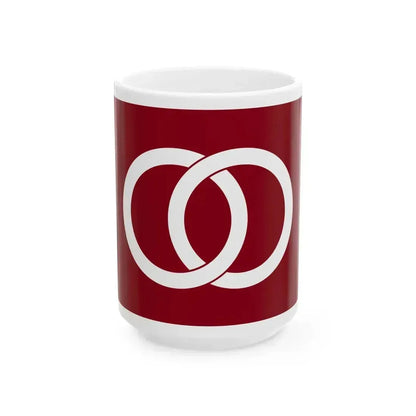 Flag of Hatta Yamanashi 1966-2003 (Japan) White Coffee Mug 15oz - Go Mug Yourself