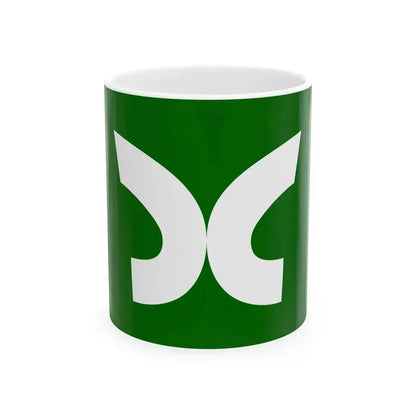 Flag of Hatto Tottori 1964-2005 (Japan) White Coffee Mug 11oz - Go Mug Yourself