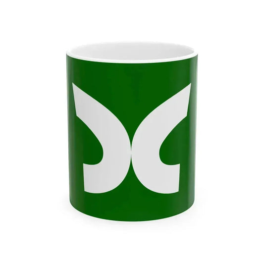 Flag of Hatto Tottori 1964-2005 (Japan) White Coffee Mug 11oz - Go Mug Yourself