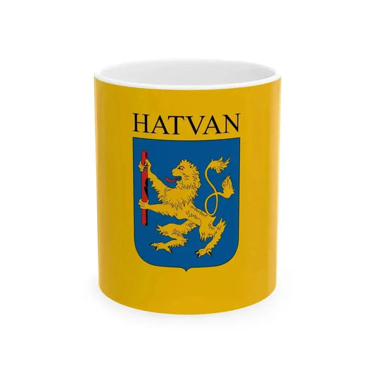 Flag of Hatvan (Hungary) White Coffee Mug 11oz - Go Mug Yourself