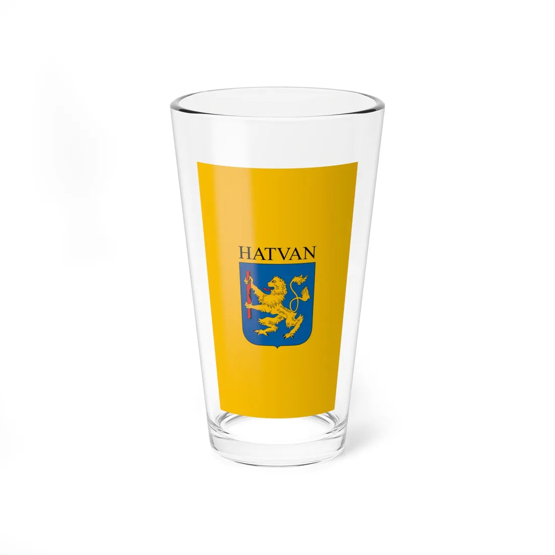 Flag of Hatvan vertical (Hungary) Pint Glass 16oz 16oz - Go Mug Yourself