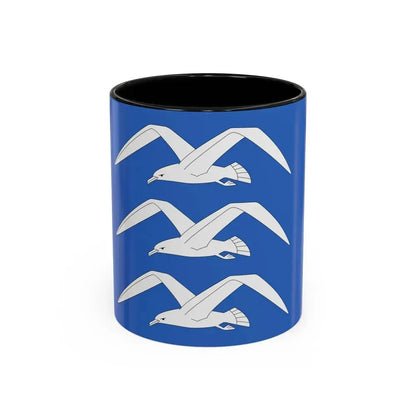 Flag of Haugesund Rogaland Norway - Accent Coffee Mug 11oz Black - Go Mug Yourself