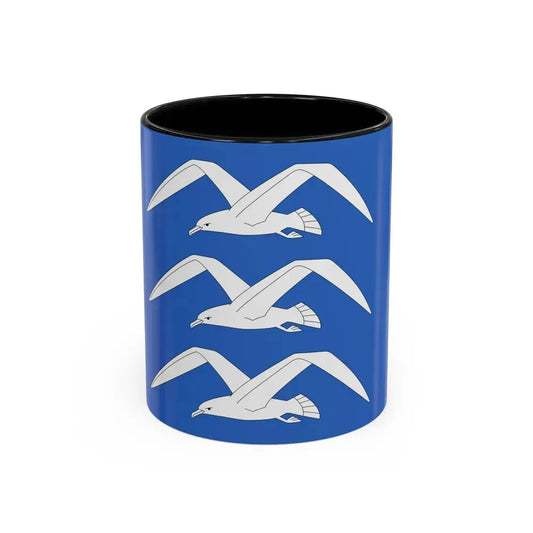 Flag of Haugesund Rogaland Norway - Accent Coffee Mug 11oz Black - Go Mug Yourself