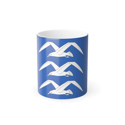 Flag of Haugesund Rogaland Norway - Color Changing Coffee Mug-11oz-Go Mug Yourself