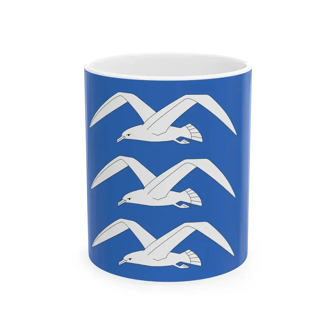 Flag of Haugesund Rogaland Norway - White Coffee Mug 11oz - Go Mug Yourself