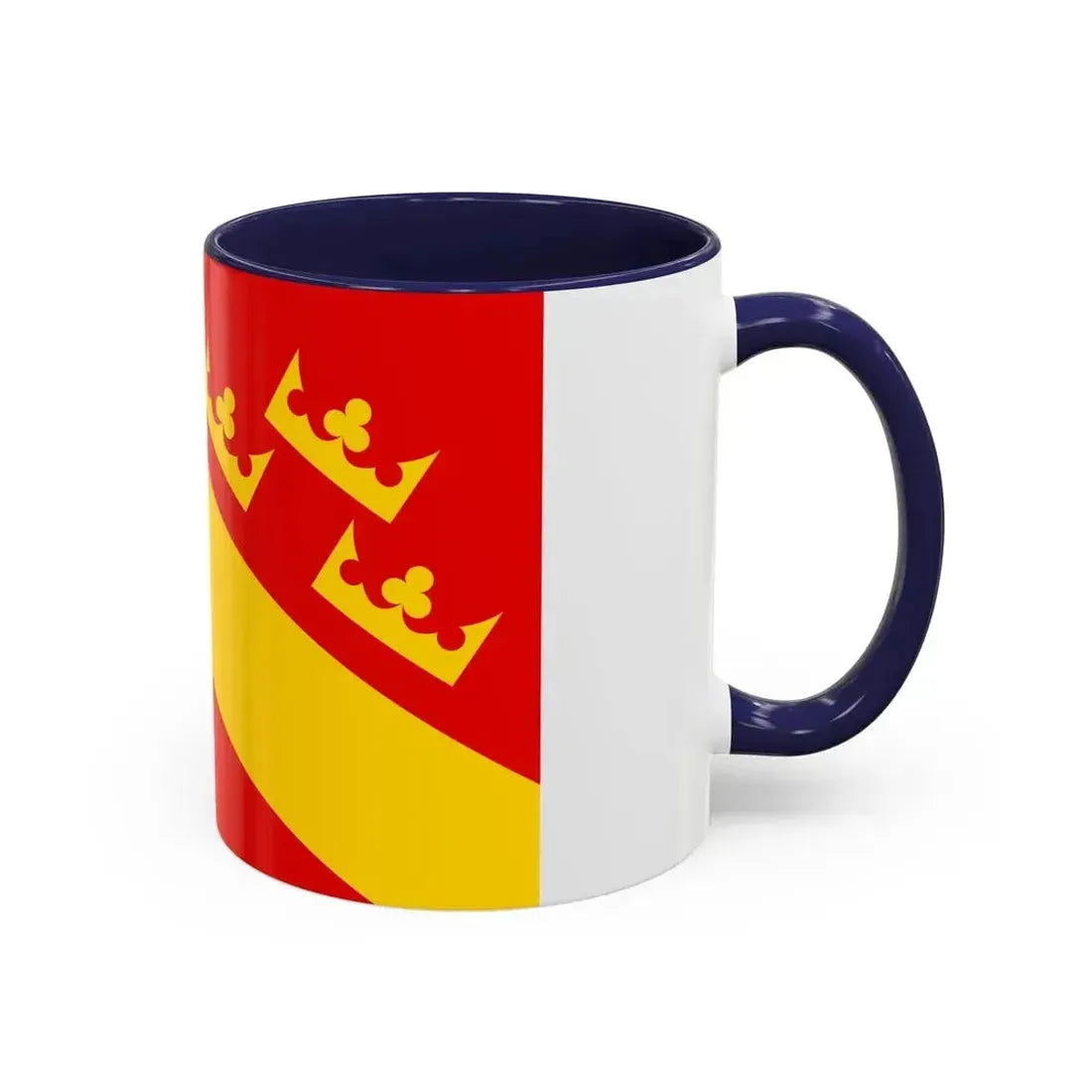Flag of Haut Rhin France 2 - Accent Coffee Mug - Go Mug Yourself