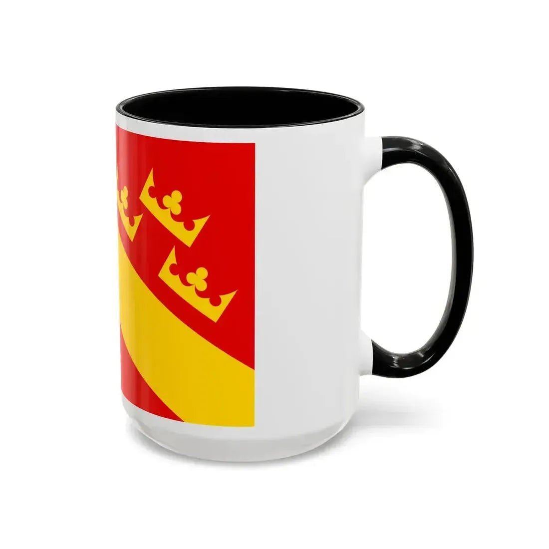 Flag of Haut Rhin France 2 - Accent Coffee Mug - Go Mug Yourself