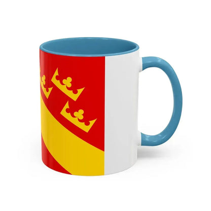Flag of Haut Rhin France 2 - Accent Coffee Mug - Go Mug Yourself