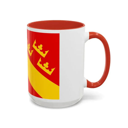 Flag of Haut Rhin France 2 - Accent Coffee Mug - Go Mug Yourself