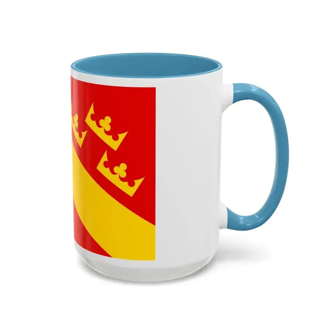 Flag of Haut Rhin France 2 - Accent Coffee Mug - Go Mug Yourself