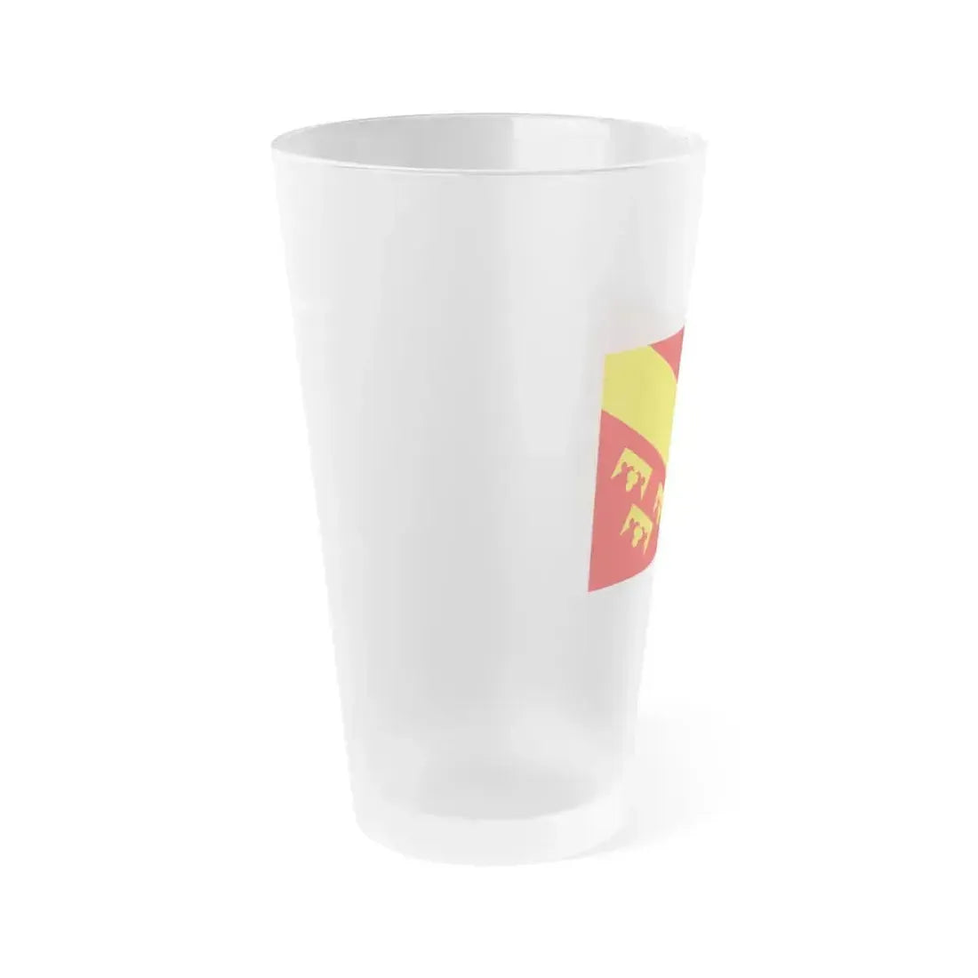 Flag of Haut Rhin France 2 - Frosted Pint Glass 16oz - Go Mug Yourself