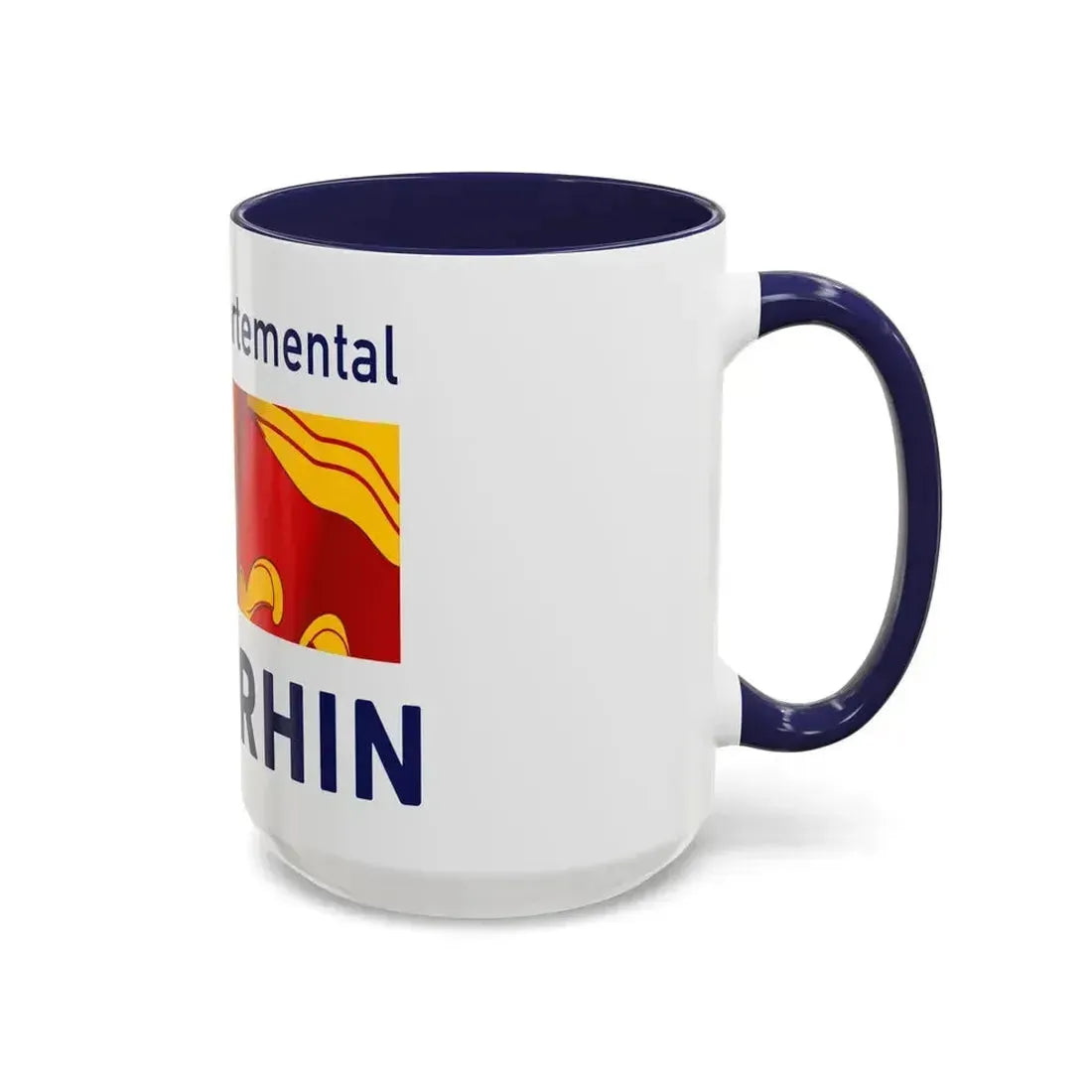 Flag of Haut Rhin France - Accent Coffee Mug - Go Mug Yourself