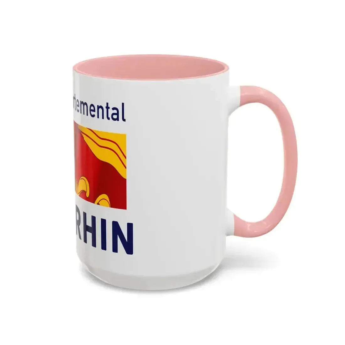 Flag of Haut Rhin France - Accent Coffee Mug - Go Mug Yourself