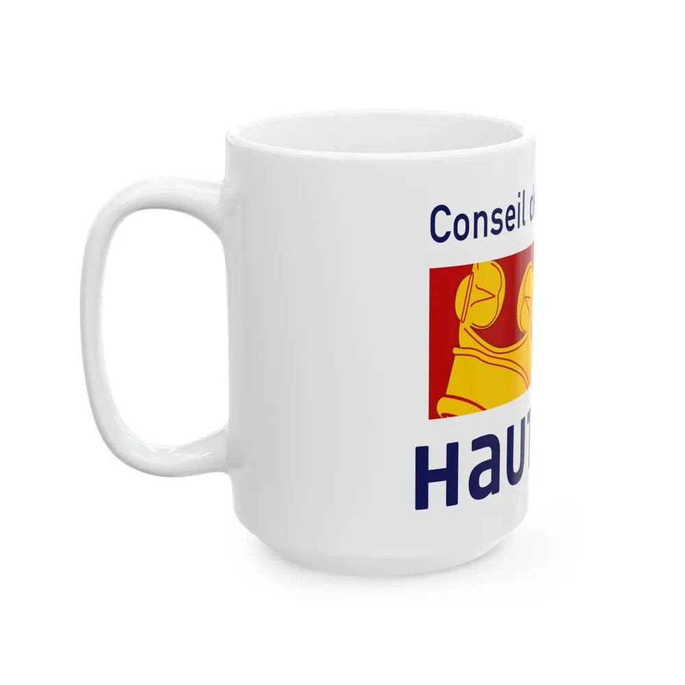 Flag of Haut Rhin France - White Coffee Mug-Go Mug Yourself