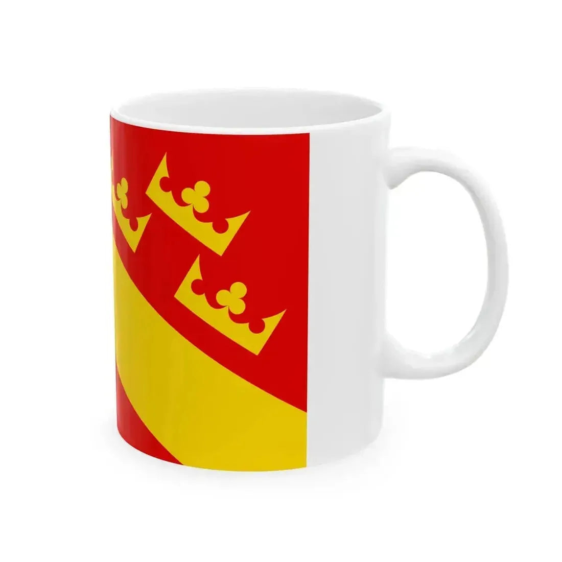 Flag of Haute-Alsace (France) White Coffee Mug - Go Mug Yourself