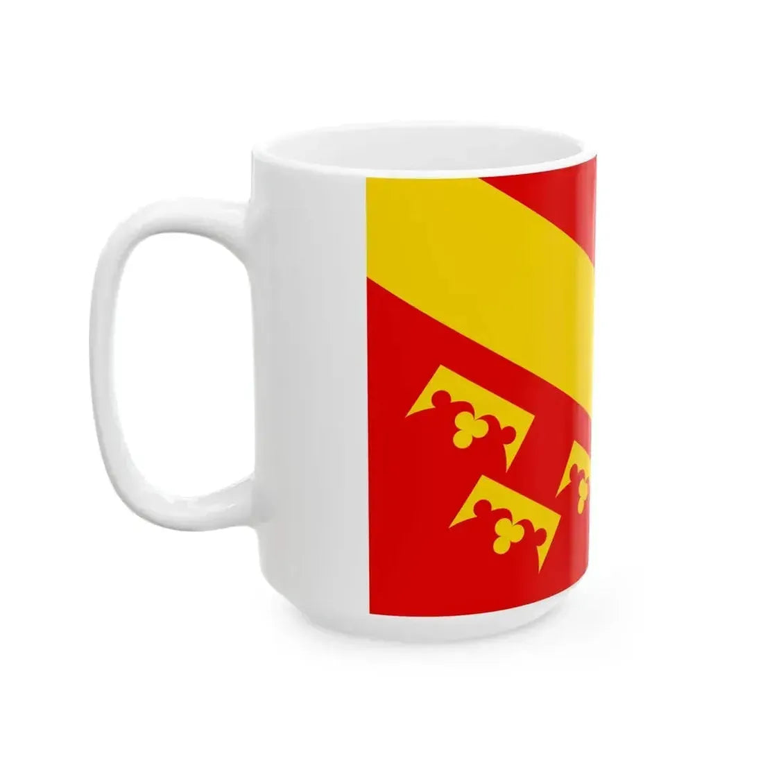 Flag of Haute-Alsace (France) White Coffee Mug - Go Mug Yourself