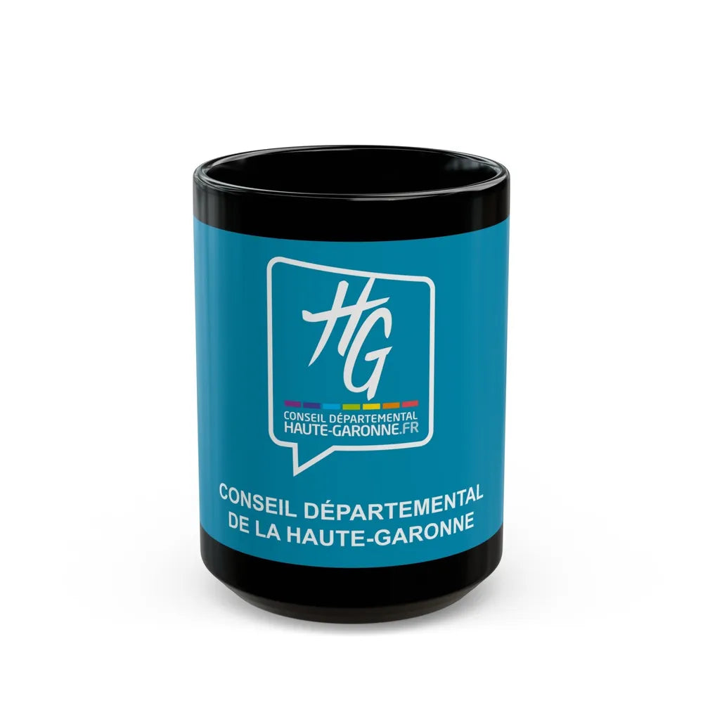 Flag of Haute Garonne France - Black Coffee Mug-15oz-Go Mug Yourself