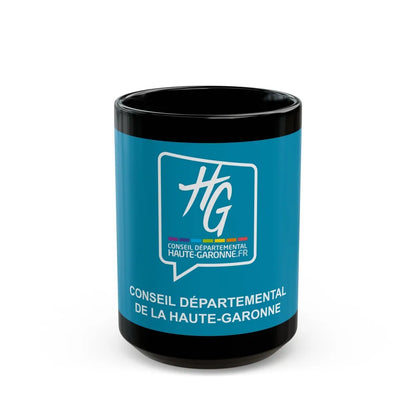 Flag of Haute Garonne France - Black Coffee Mug-15oz-Go Mug Yourself