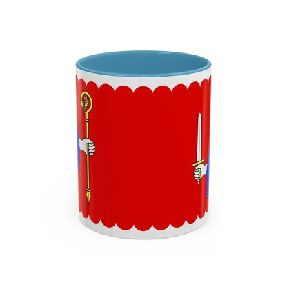 Flag of Haute Loire France - Accent Coffee Mug 11oz Light Blue - Go Mug Yourself