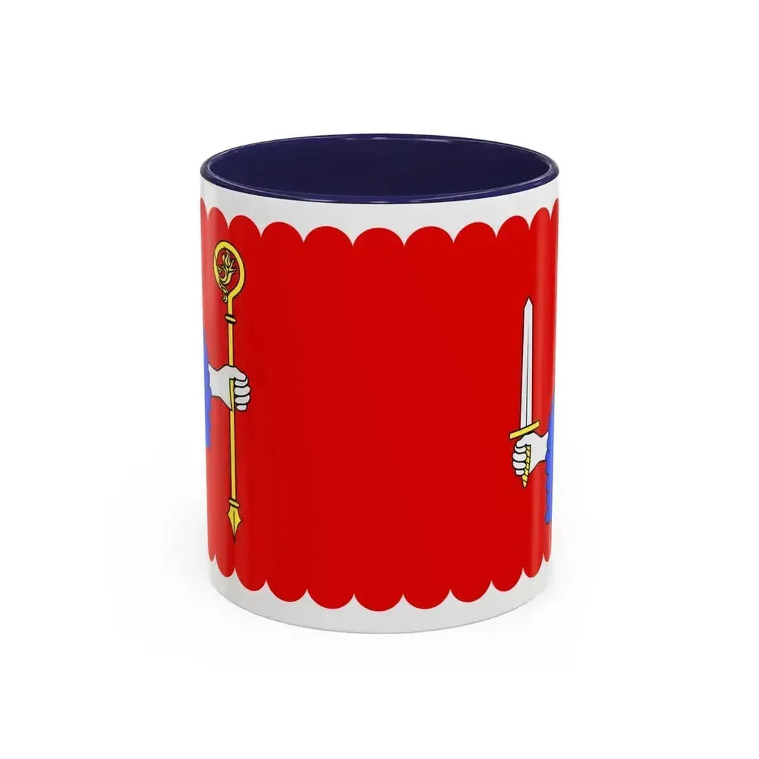 Flag of Haute Loire France - Accent Coffee Mug 11oz Navy - Go Mug Yourself