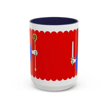 Flag of Haute Loire France - Accent Coffee Mug 15oz Navy - Go Mug Yourself