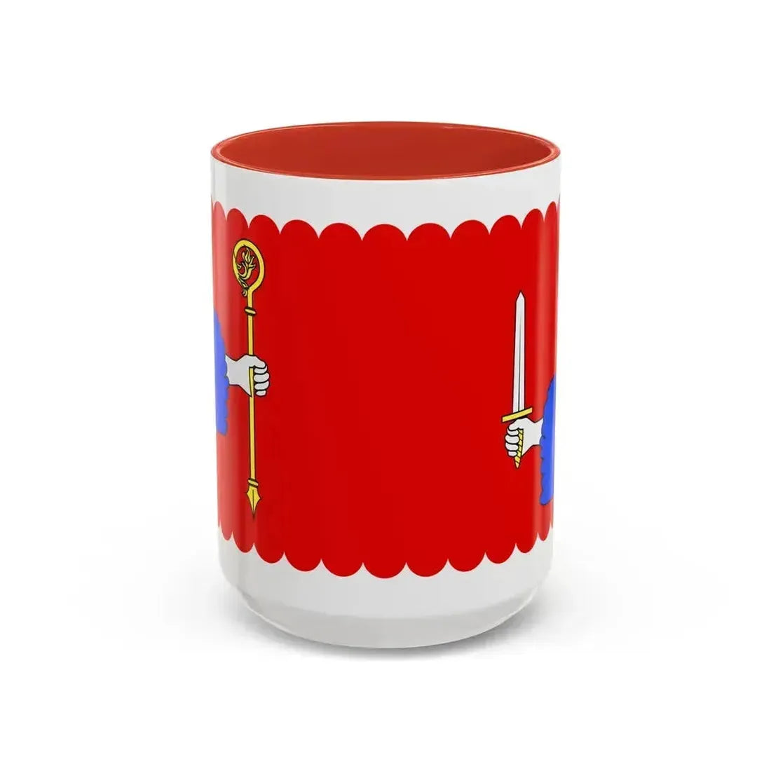 Flag of Haute Loire France - Accent Coffee Mug 15oz Red - Go Mug Yourself