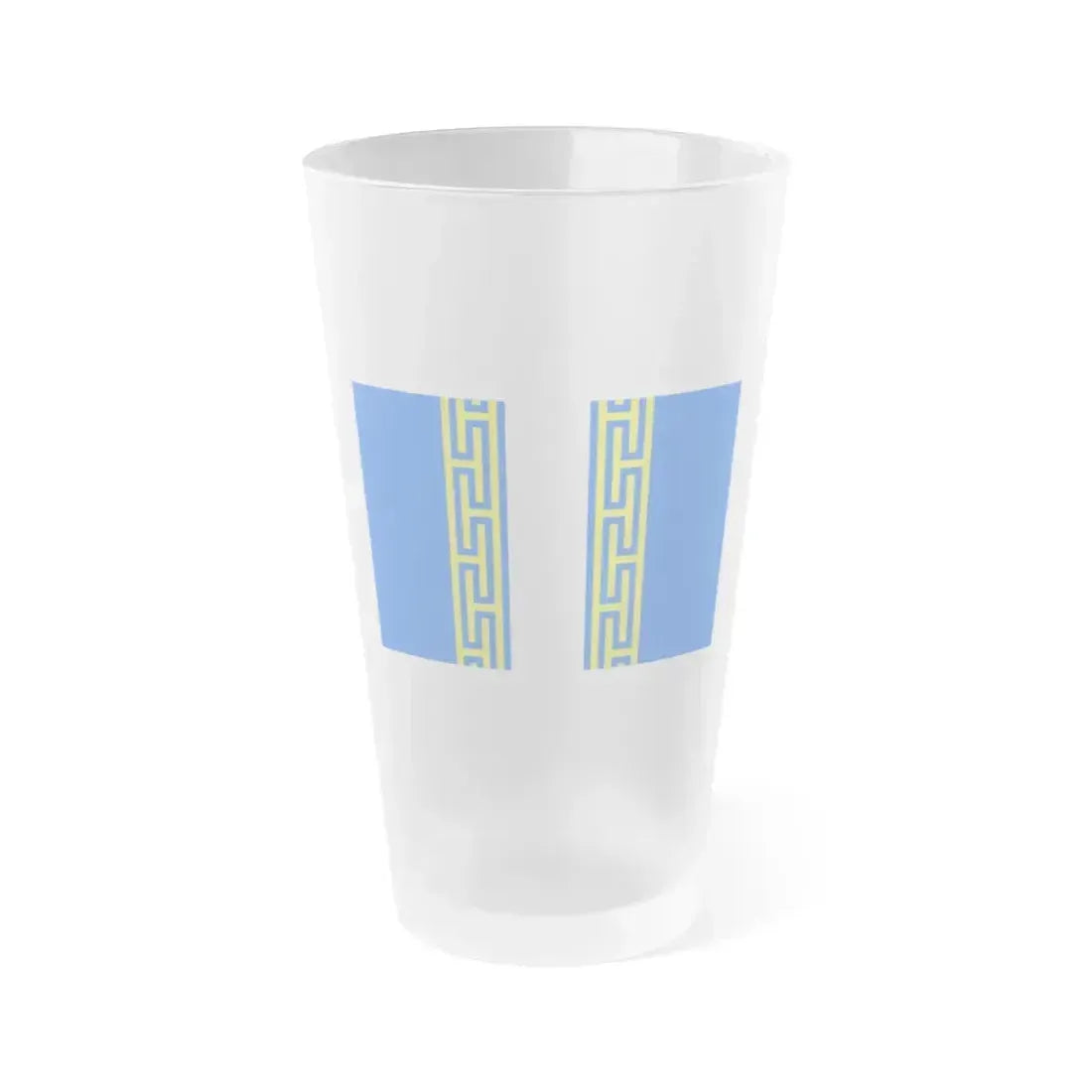 Flag of Haute Marne France 2 - Frosted Pint Glass 16oz 16oz Frosted - Go Mug Yourself