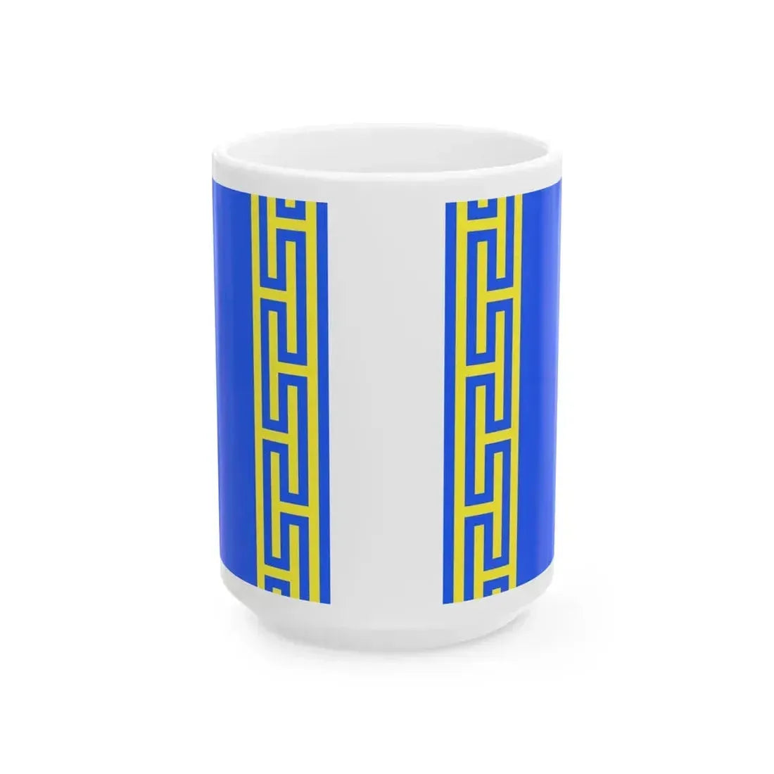 Flag of Haute Marne France 2 - White Coffee Mug 15oz - Go Mug Yourself