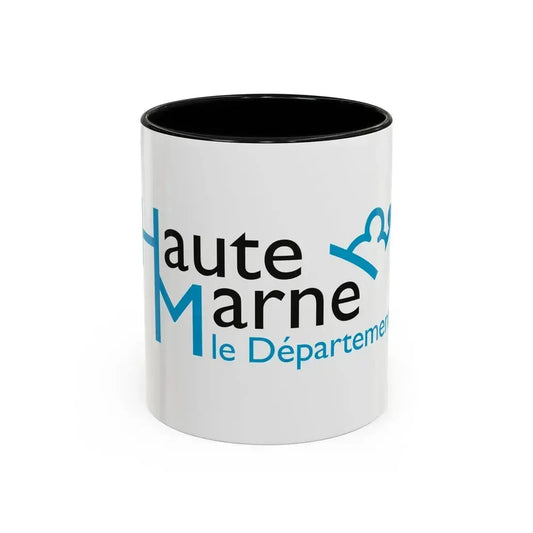 Flag of Haute Marne France - Accent Coffee Mug 11oz Black - Go Mug Yourself