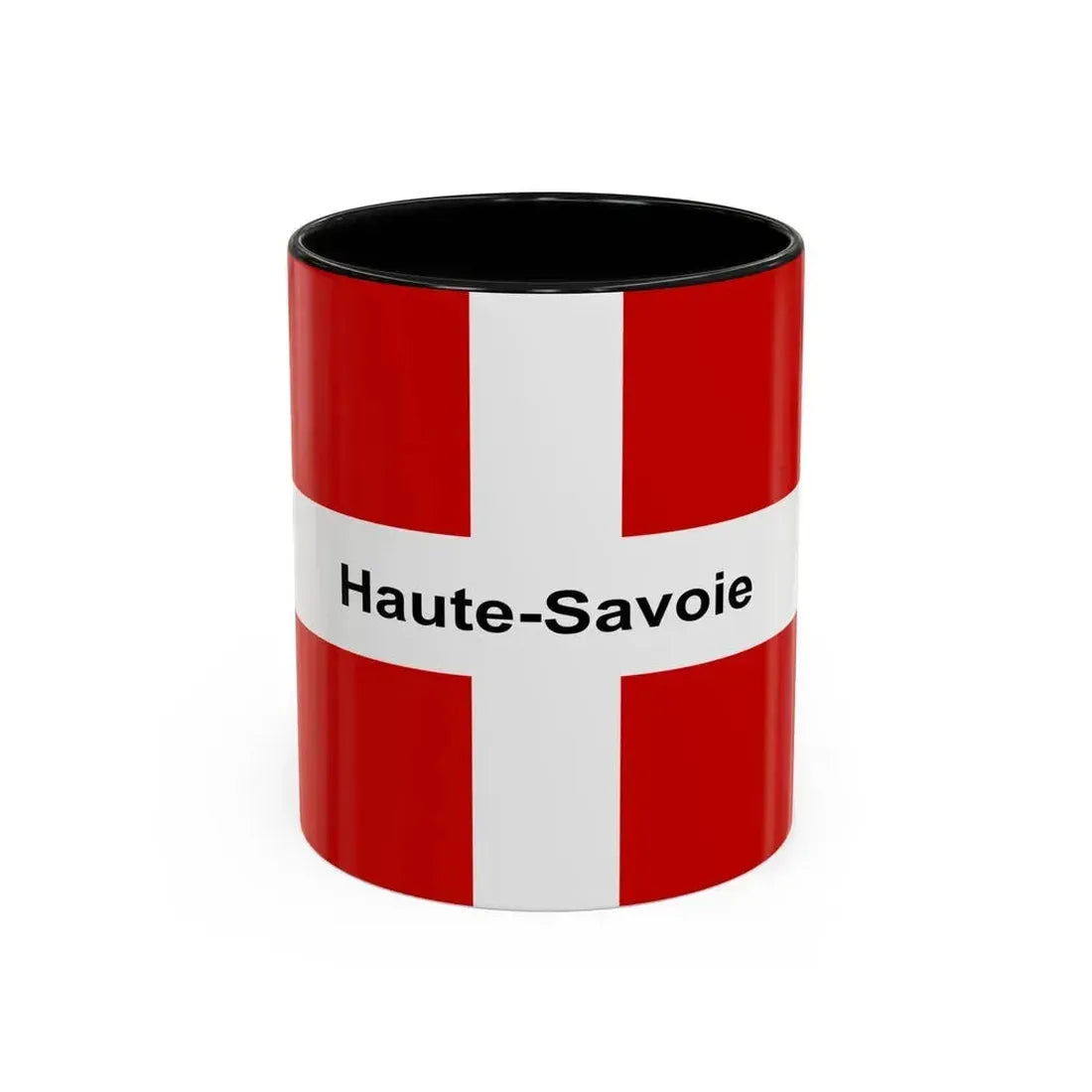 Flag of Haute Savoie France - Accent Coffee Mug 11oz Black - Go Mug Yourself
