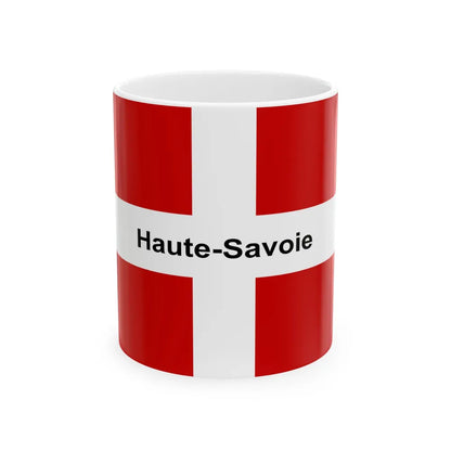 Flag of Haute Savoie France - White Coffee Mug-11oz-Go Mug Yourself