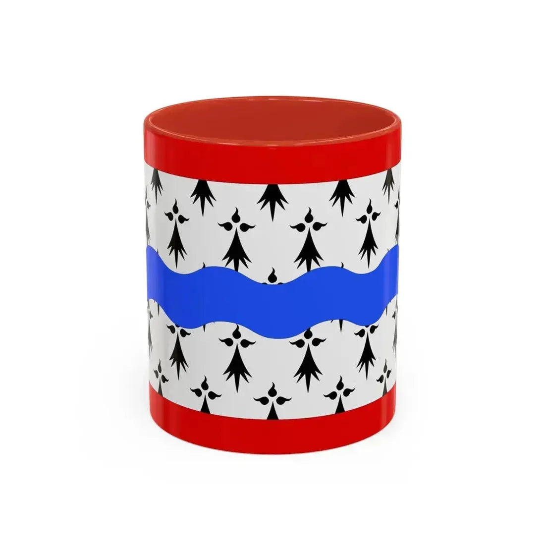 Flag of Haute Vienne France 2 - Accent Coffee Mug 11oz Red - Go Mug Yourself