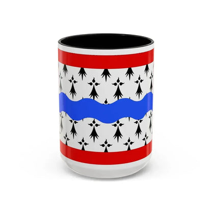 Flag of Haute Vienne France 2 - Accent Coffee Mug 15oz Black - Go Mug Yourself