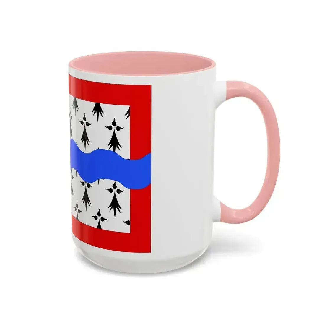 Flag of Haute Vienne France 2 - Accent Coffee Mug - Go Mug Yourself