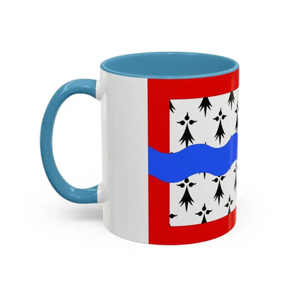 Flag of Haute Vienne France 2 - Accent Coffee Mug - Go Mug Yourself
