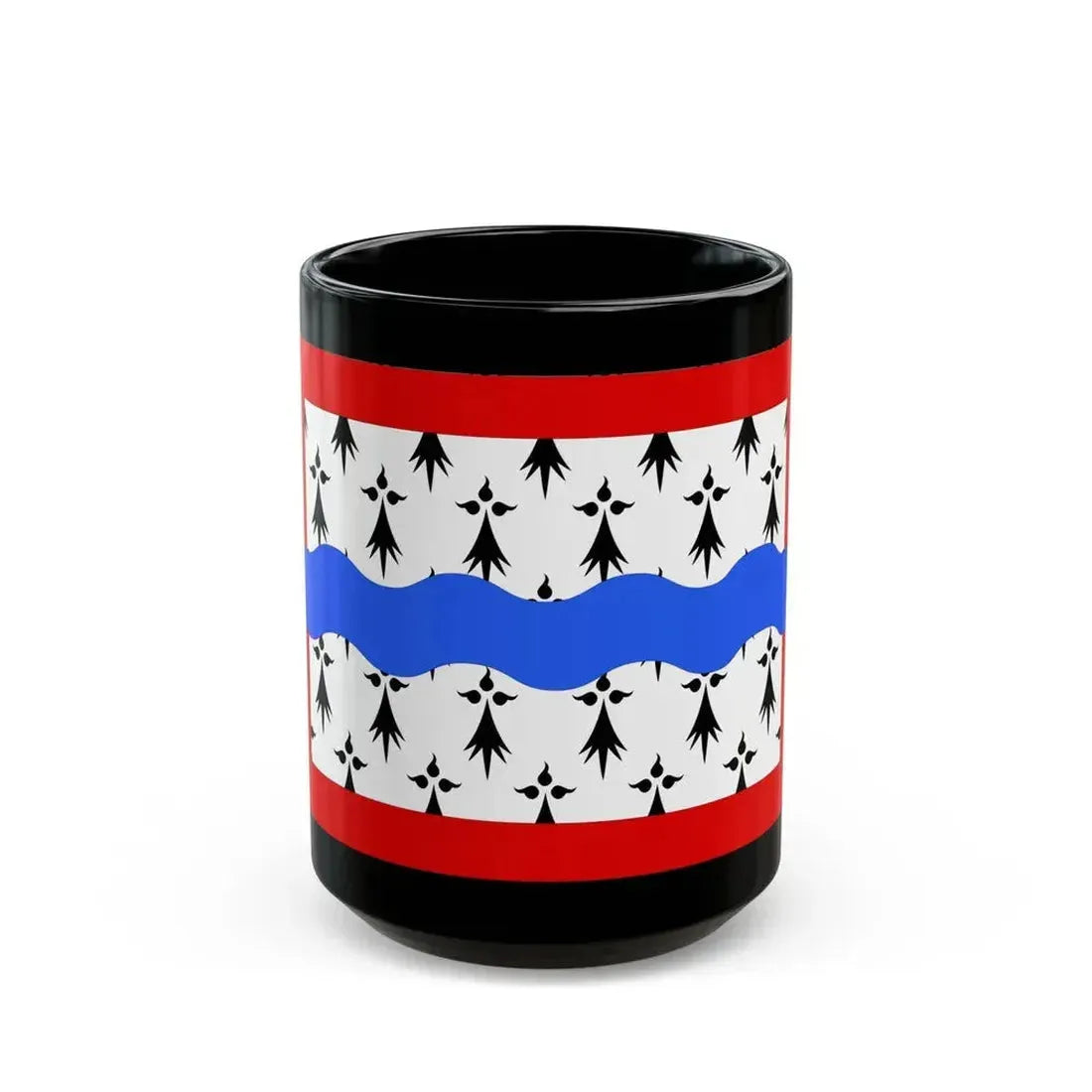Flag of Haute Vienne France 2 - Black Coffee Mug 15oz - Go Mug Yourself